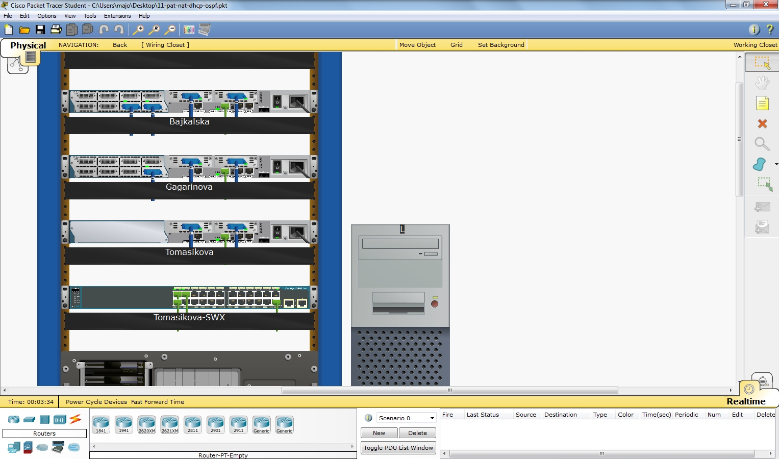 Cisco packet tracer rack